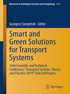 cover image of Smart and Green Solutions for Transport Systems